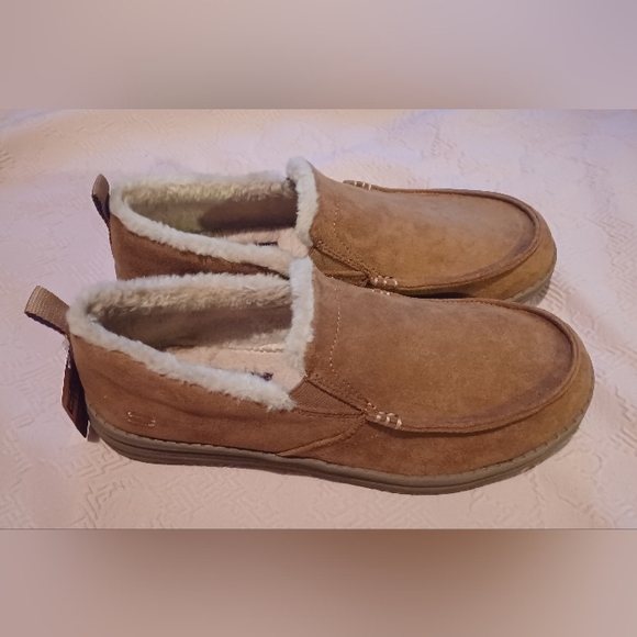 Skechers Light Brown Melson Willmore Foux Shearling Chukka Men's Shoes Size 8.5 - Picture 7 of 13